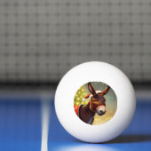 Balle De Ping Pong Donkey de Noël (4) (Filet)