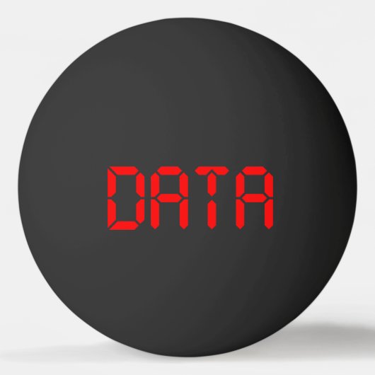 BALLE DE PING PONG DONNÉES NUMÉRIQUES (Devant)