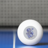 Balle De Ping Pong Dragon bleu (Filet)