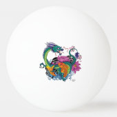 Balle De Ping Pong Dragon d'eau chinois Poisson Koi (Devant)