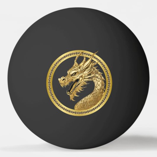 Balle De Ping Pong Dragon d'or (Devant)