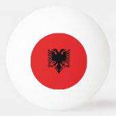 Balle De Ping Pong Drapeau Albanie (Dos)