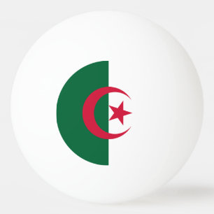 Balle De Ping Pong Drapeau algérien patriotique