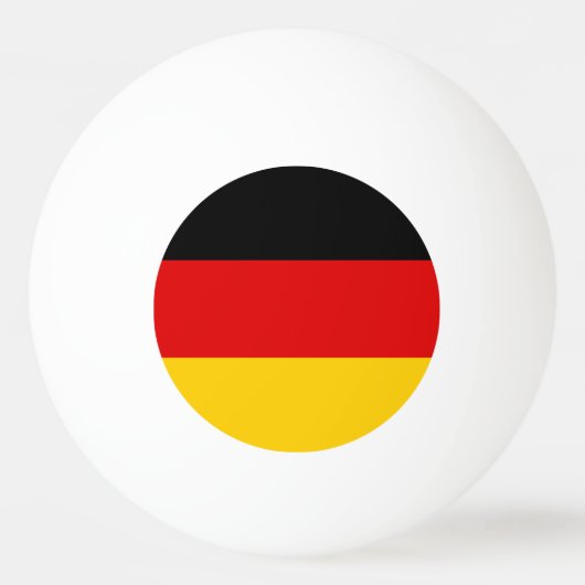 Balle De Ping Pong Drapeau allemand (Devant)