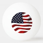 Balle De Ping Pong Drapeau américain (Dos)