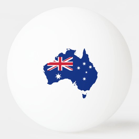 Balle De Ping Pong Drapeau australien (Devant)