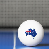 Balle De Ping Pong Drapeau australien (Filet)