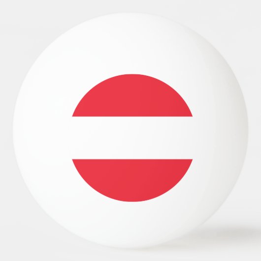 Balle De Ping Pong Drapeau Autriche (Devant)