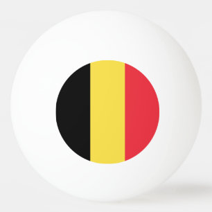 Balle De Ping Pong Drapeau belge patriotique
