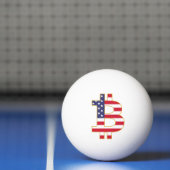 Balle De Ping Pong Drapeau Bitcoin USA - Btc Crypto (Filet)