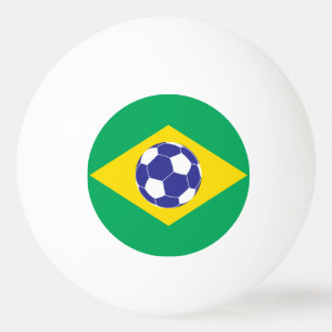 Balle De Ping Pong Drapeau brésilien de football