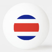 Balle De Ping Pong Drapeau civil du Costa Rica (Dos)
