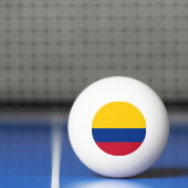 Balle De Ping Pong Drapeau Colombie (Filet)