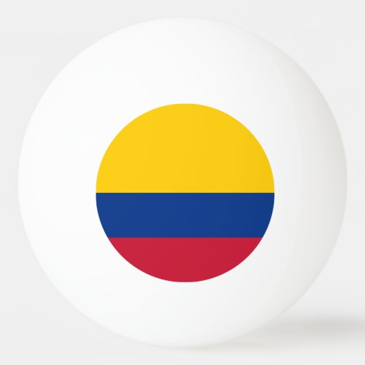 Balle De Ping Pong Drapeau Colombie (Dos)