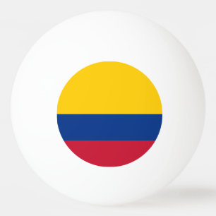 Balle De Ping Pong Drapeau Colombie