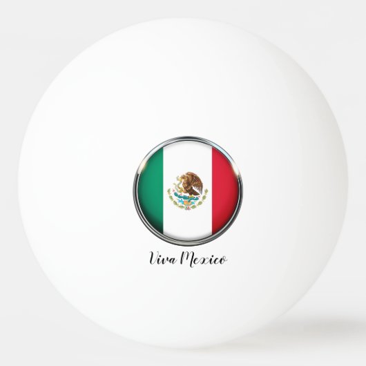 Balle De Ping Pong Drapeau cool Mexique (Devant)