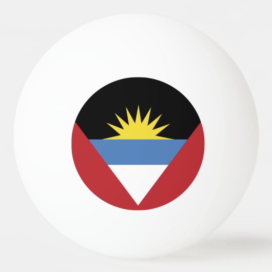 Balle De Ping Pong Drapeau d'Antigua-et-Barbuda (Devant)