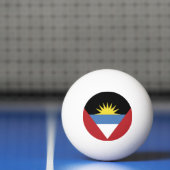Balle De Ping Pong Drapeau d'Antigua-et-Barbuda (Filet)