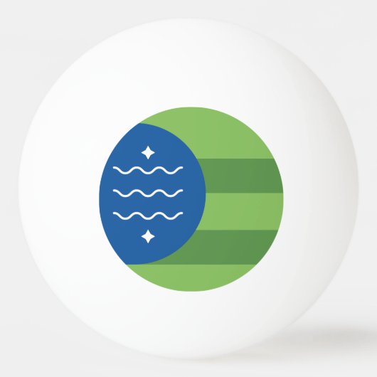 Balle De Ping Pong Drapeau de Bellingham, Washington (Devant)