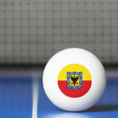Balle De Ping Pong Drapeau de Bogota, Colombie Ping-Pong Ball (Filet)