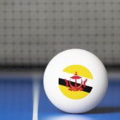 Balle De Ping Pong Drapeau de Brunei (Filet)