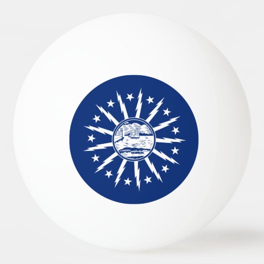 Balle De Ping Pong Drapeau de Buffalo, New York Ping-Pong Ball (Devant)