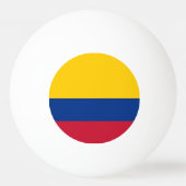 Balle De Ping Pong Drapeau de Colombie (Dos)