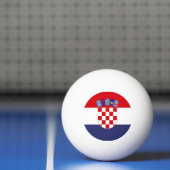 Balle De Ping Pong Drapeau de Croatie (Filet)