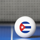 Balle De Ping Pong Drapeau de Cuba (Filet)