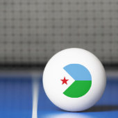 Balle De Ping Pong Drapeau de Djibouti (Filet)