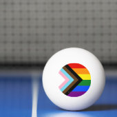 Balle De Ping Pong Drapeau de fierté Progress Pride de SlipperyJoe si (Filet)