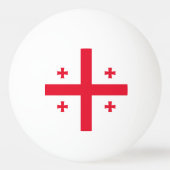 Balle De Ping Pong Drapeau de Géorgie (Devant)