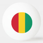 Balle De Ping Pong Drapeau de Guinée (Dos)