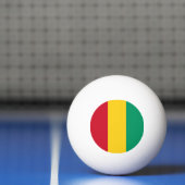 Balle De Ping Pong Drapeau de Guinée (Filet)