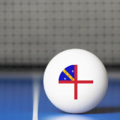 Balle De Ping Pong Drapeau de Herm (Filet)