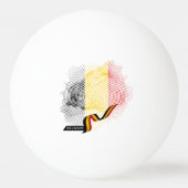 Balle De Ping Pong Drapeau de la Belgique (Dos)