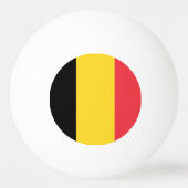 Balle De Ping Pong Drapeau de la Belgique (Devant)