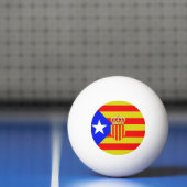 Balle De Ping Pong Drapeau de la Catalogne (Filet)