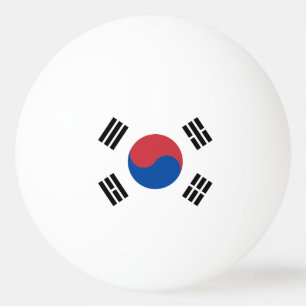 Balle De Ping Pong Drapeau de la Corée du Sud