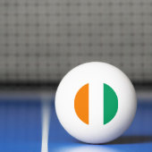 Balle De Ping Pong Drapeau de la Côte d'Ivoire (Filet)