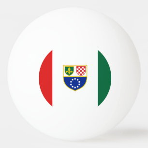 Balle De Ping Pong Drapeau de la Fédération de Bosnie-Herzégovine