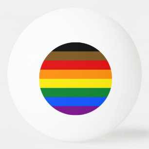 Balle De Ping Pong Drapeau de la fierté de Philadelphie LGBTQ