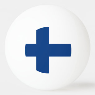 Balle De Ping Pong Drapeau de la Finlande