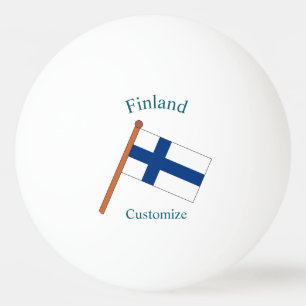 Balle De Ping Pong Drapeau de la Finlande Thunder_Cove