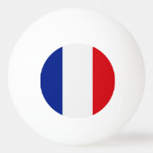 Balle De Ping Pong Drapeau de la France (Devant)