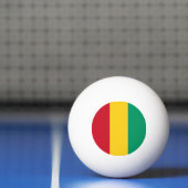 Balle De Ping Pong Drapeau de la Guinée (Filet)