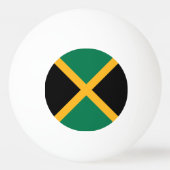 Balle De Ping Pong Drapeau de la Jamaïque (Dos)
