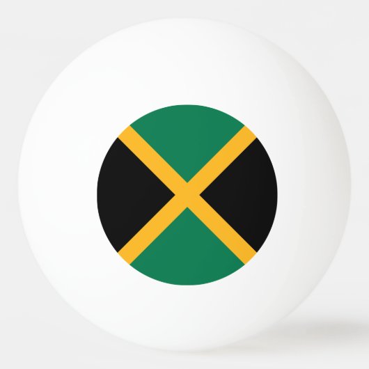 Balle De Ping Pong Drapeau de la Jamaïque (Devant)