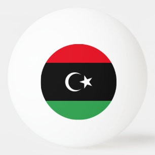 Balle De Ping Pong Drapeau de la Libye