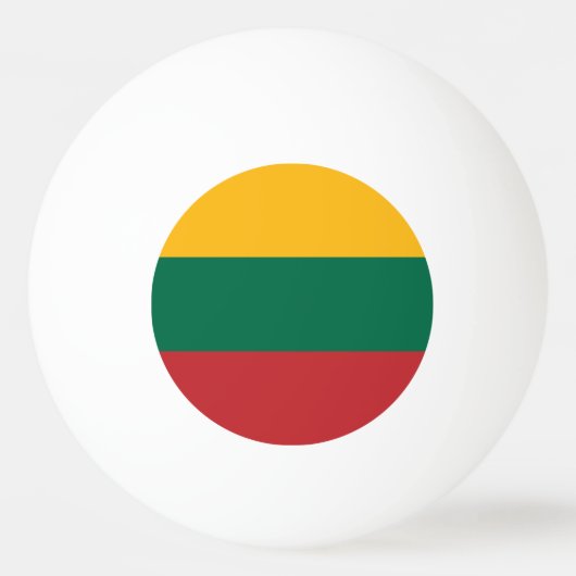 Balle De Ping Pong Drapeau de la Lituanie (Devant)